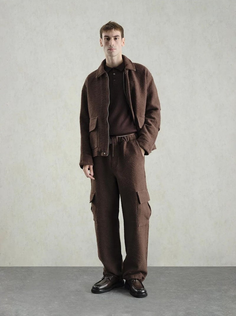 GIESTO Textured Jacquard Cotton Jacket - Image 1